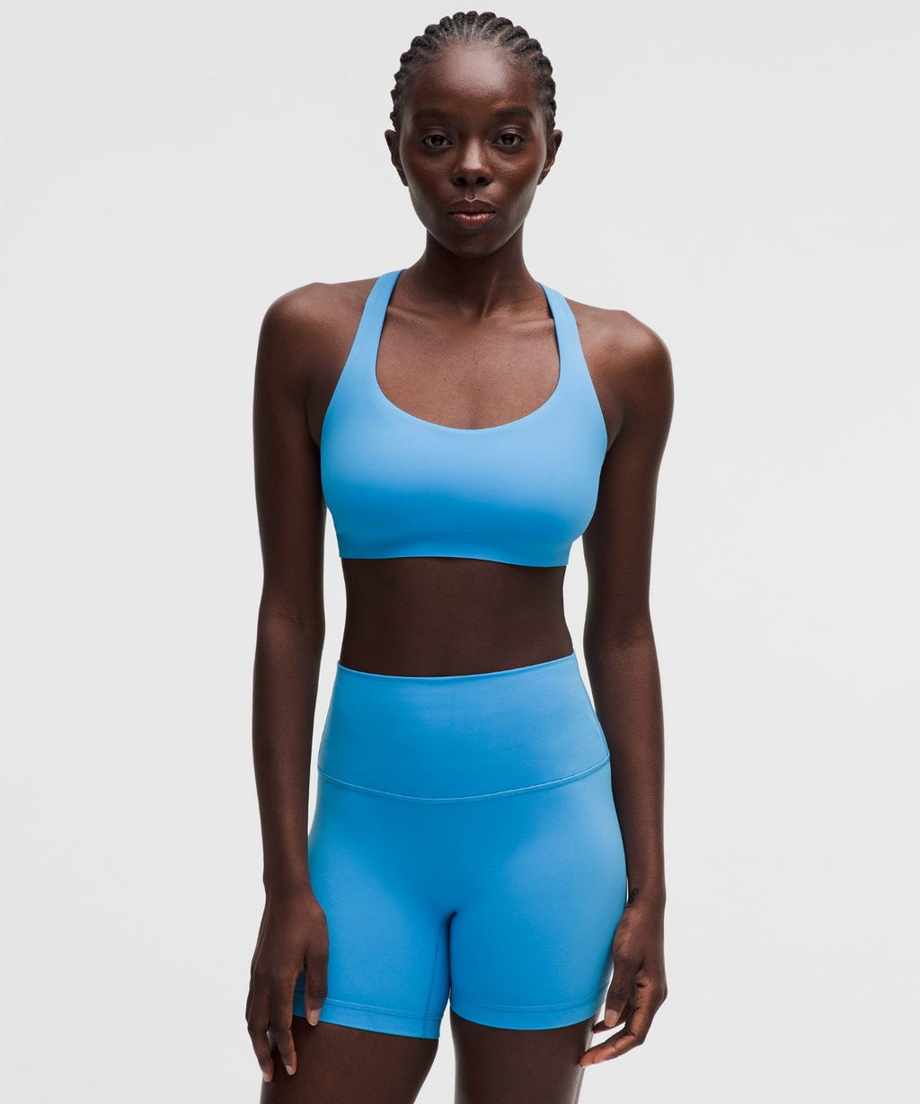 FlexyFlex Strappy Yoga Bra *Light Support, A-C Cups Ocean Wave