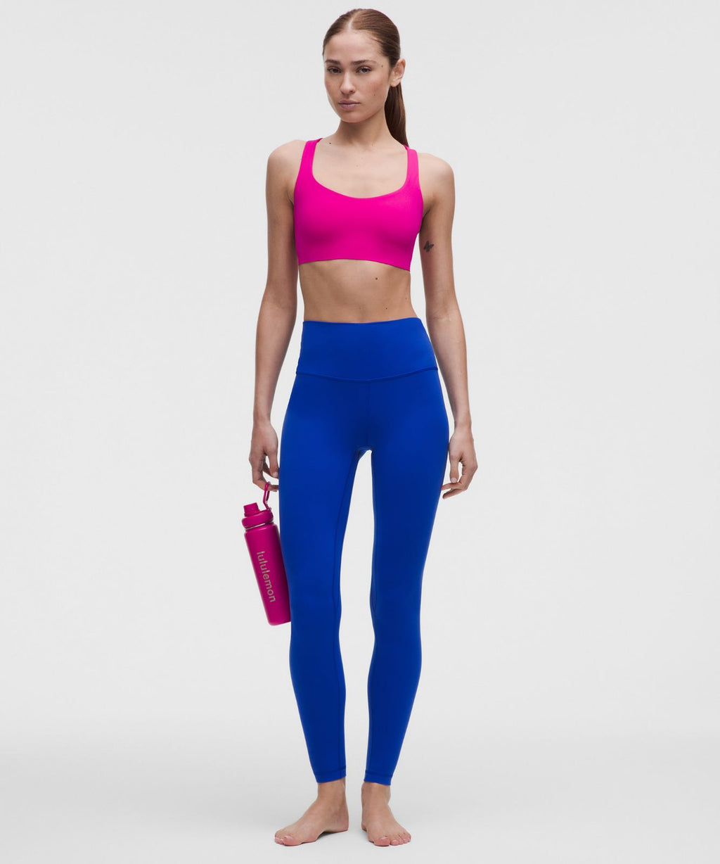 FlexyFlex Strappy Yoga Bra *Light Support, A-C Cups Pink Flare