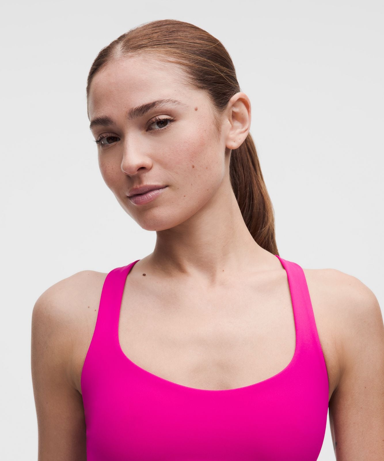 FlexyFlex Strappy Yoga Bra *Light Support, A-C Cups Pink Flare