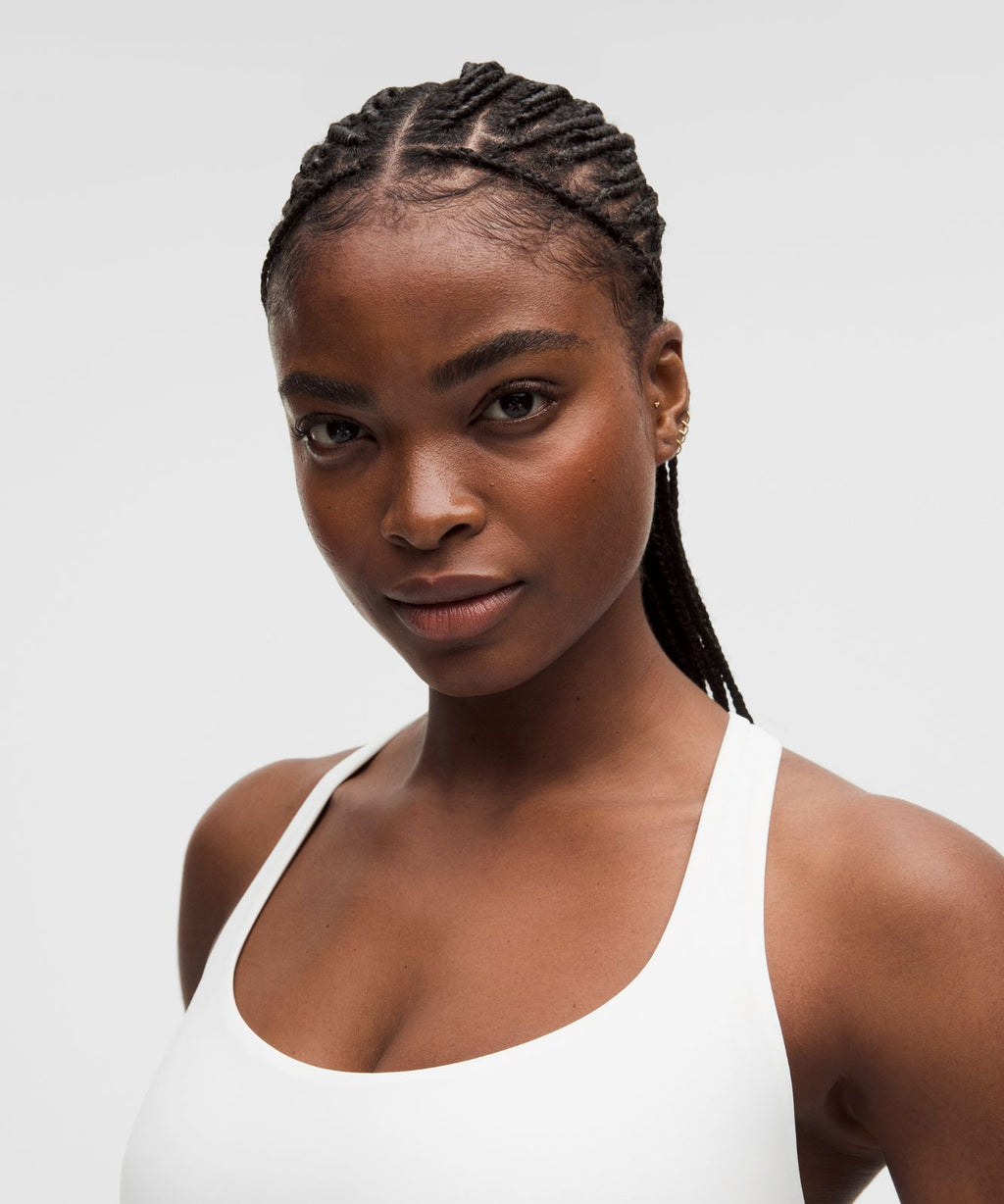 FlexyFlex Strappy Yoga Bra *Light Support, D-DDD Cups White
