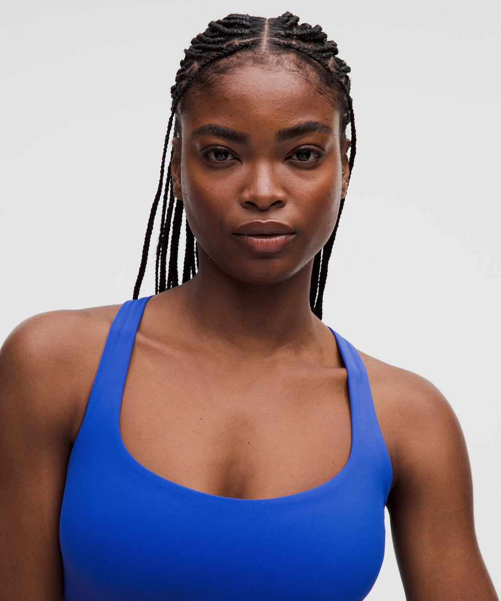FlexyFlex Strappy Yoga Bra *Light Support, D-DDD Cups Beach Ball Blue