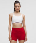 Flow Y Mid-Support Bra Logo *B/C Cup White