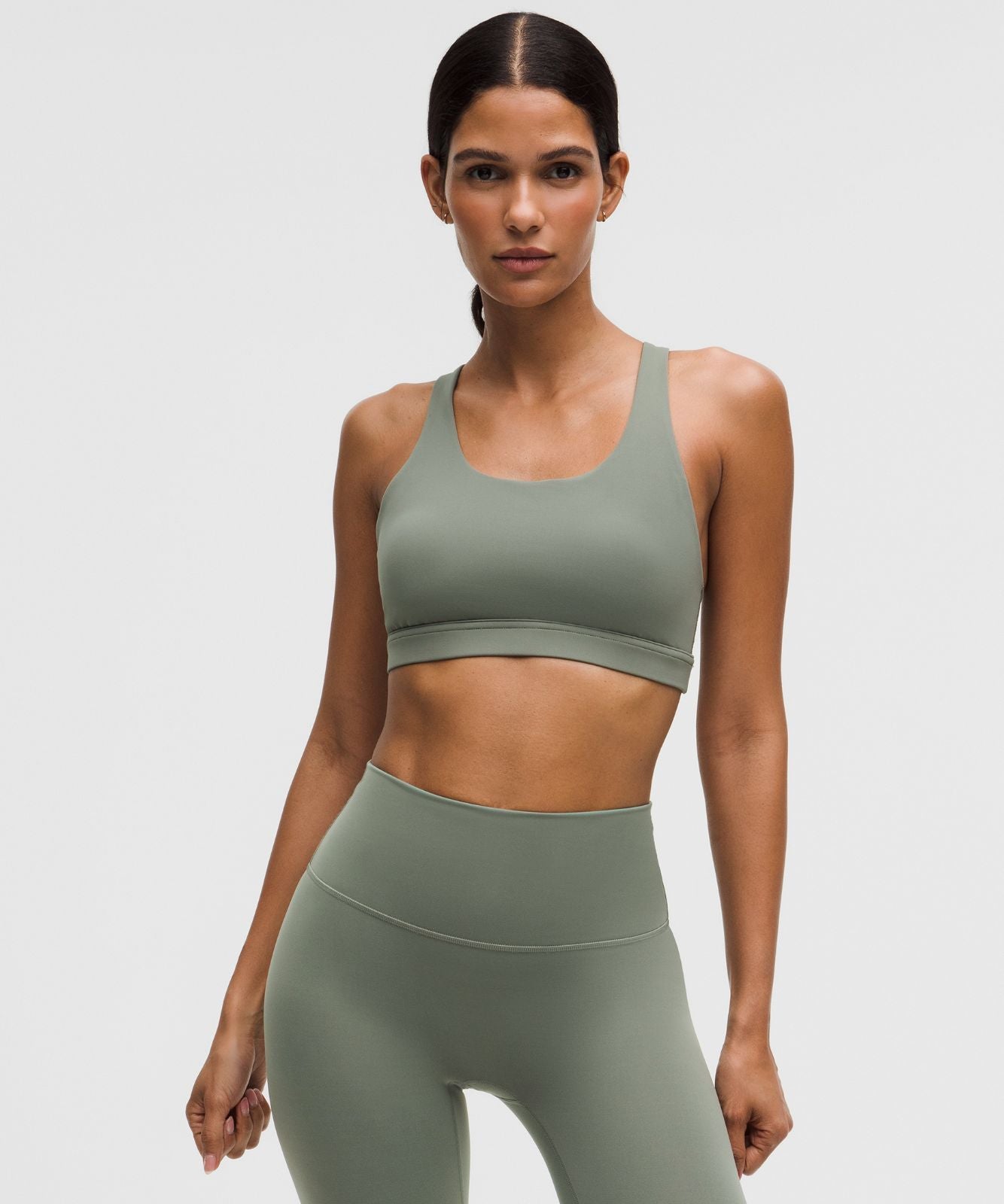 Wunder Train Mesh-Back Bra *Medium Support, B/C Cup Willow Leaf