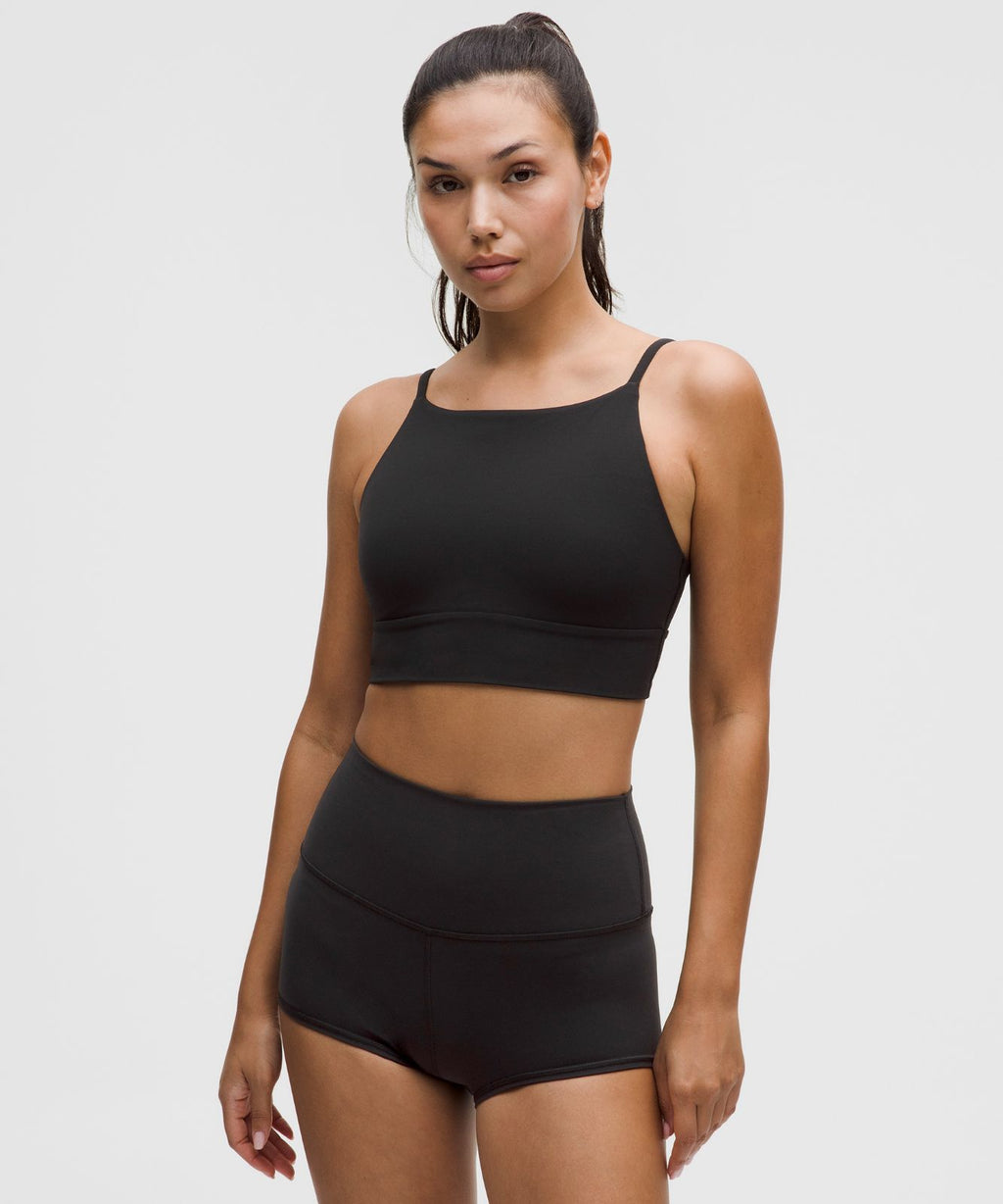 lululemon Focuser High-Neck Bra *Light Support, A/B Cup Black