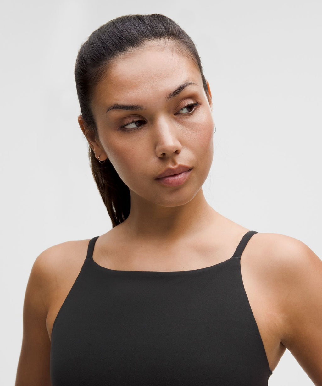 lululemon Focuser High-Neck Bra *Light Support, A/B Cup Black