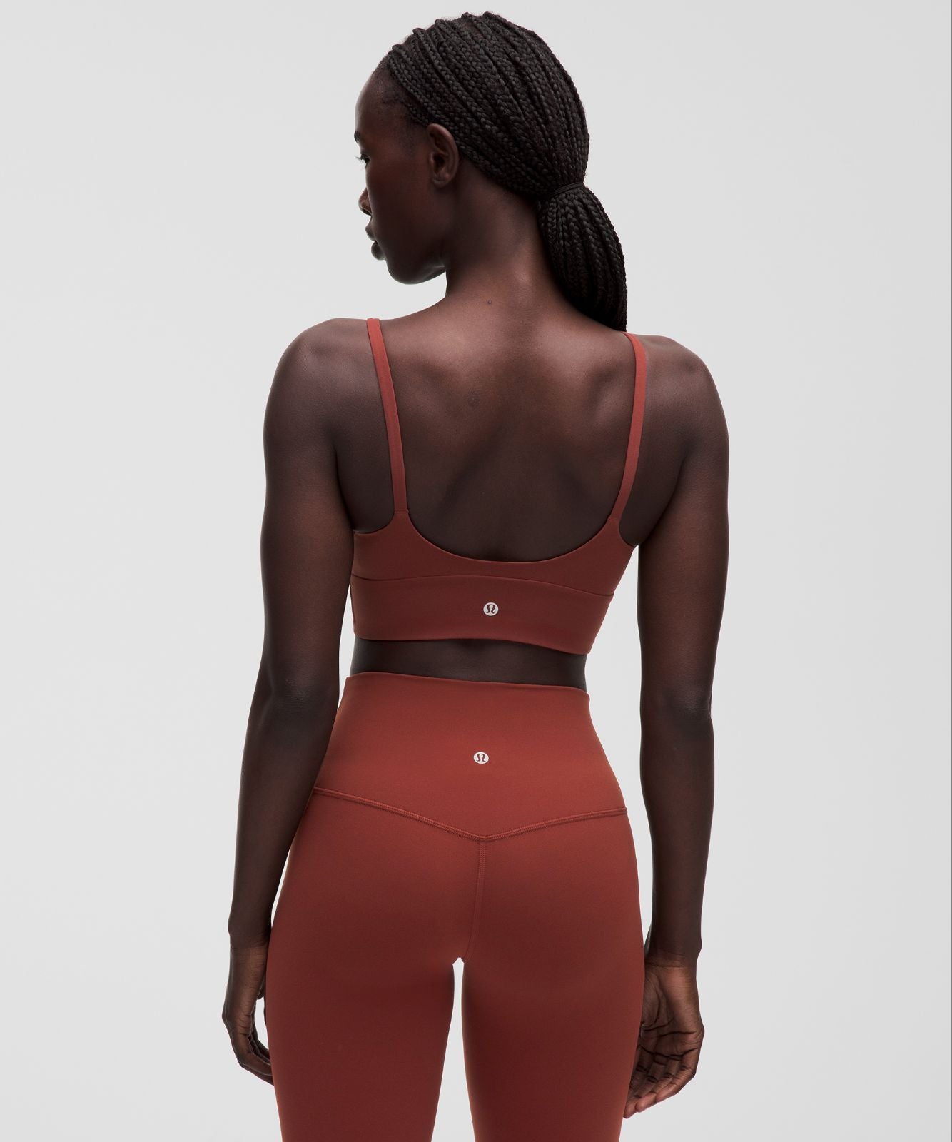 lululemon Focuser High-Neck Bra *Light Support, A/B Cup Cranberry Charm