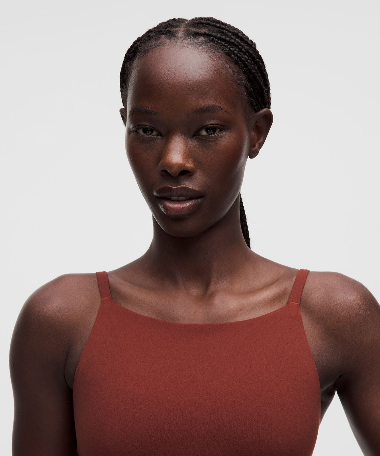 lululemon Focuser High-Neck Bra *Light Support, A/B Cup Cranberry Charm