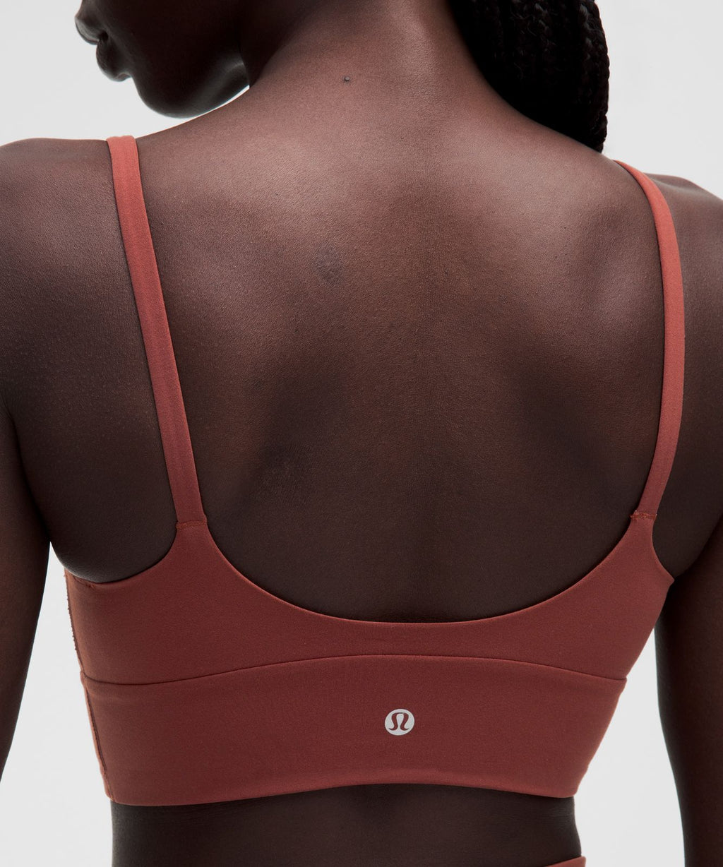 lululemon Focuser High-Neck Bra *Light Support, A/B Cup Cranberry Charm