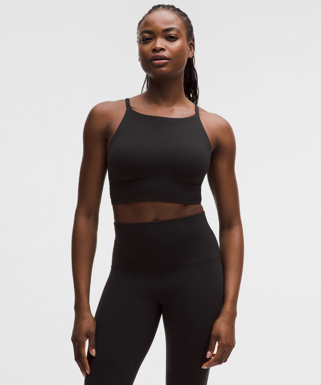 lululemon Focuser High-Neck Bra *Light Support, C/D Cup Black