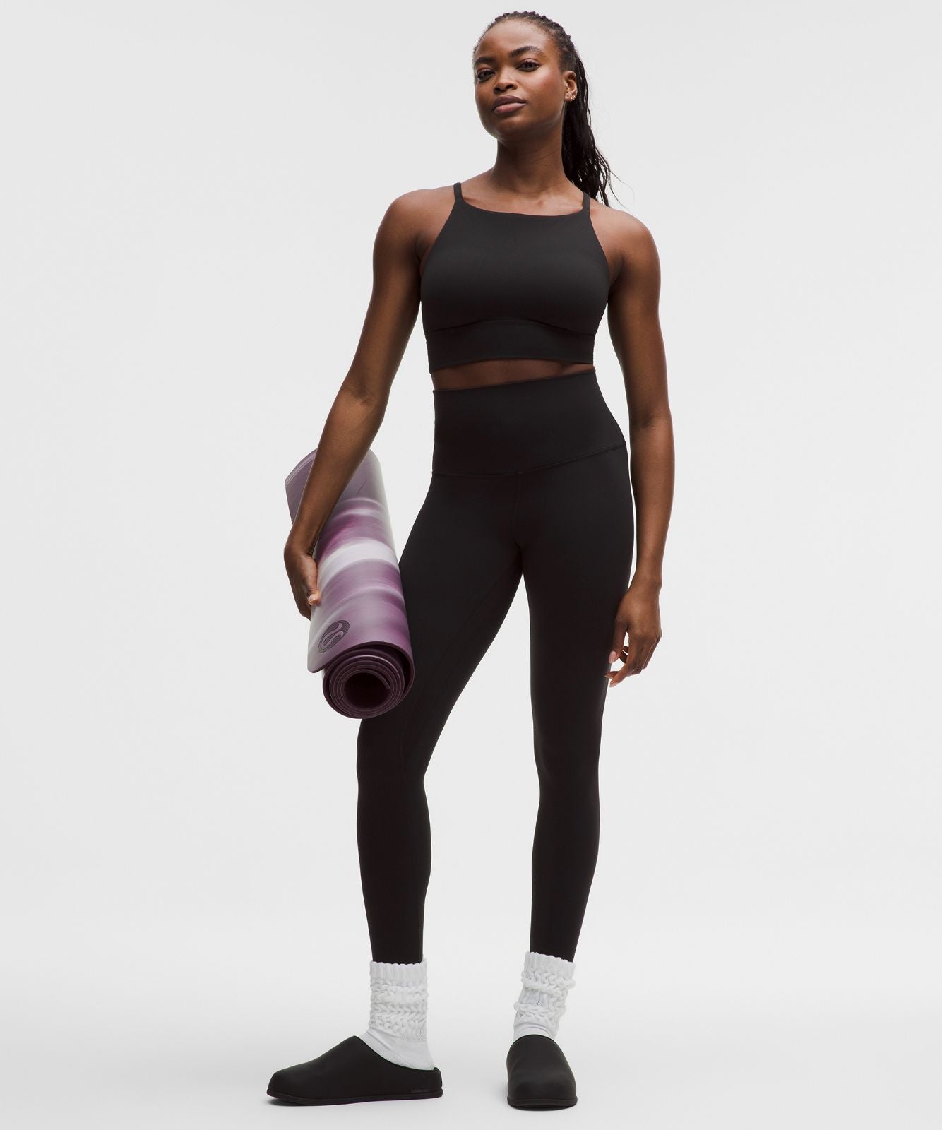 lululemon Focuser High-Neck Bra *Light Support, C/D Cup Black