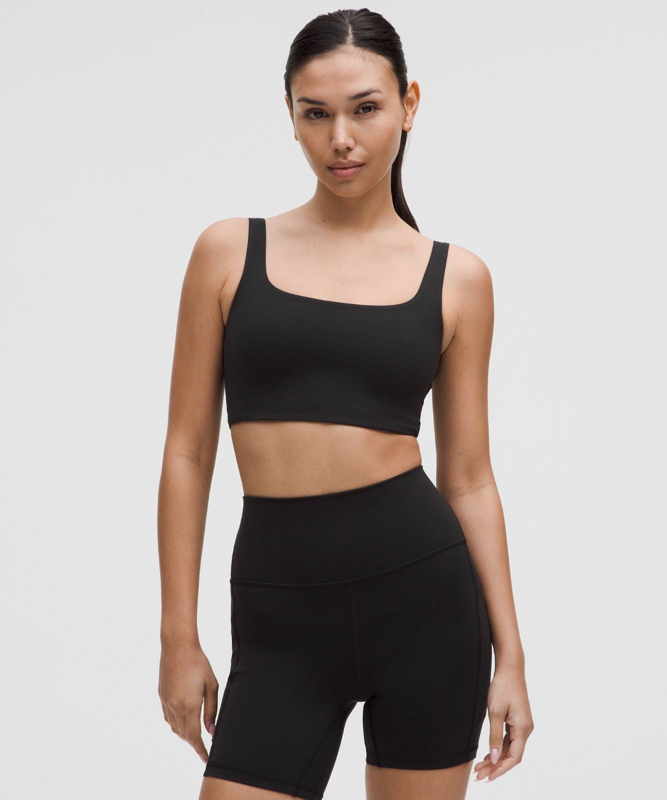 Bend This Scoop and Square Bra *Light Support, A-C Cups Black