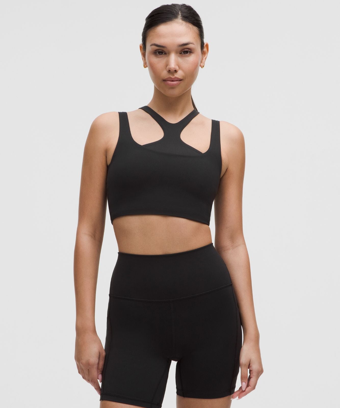 Bend This Scoop and Square Bra *Light Support, A-C Cups Black