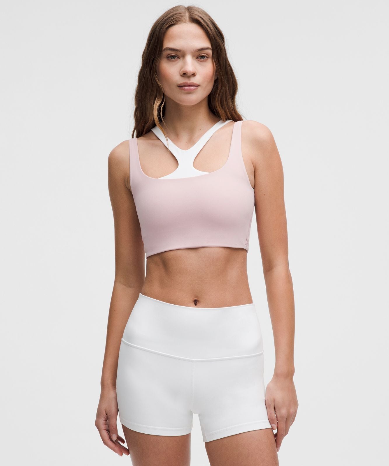 Bend This Scoop and Square Bra *Light Support, A-C Cups Pink Haze