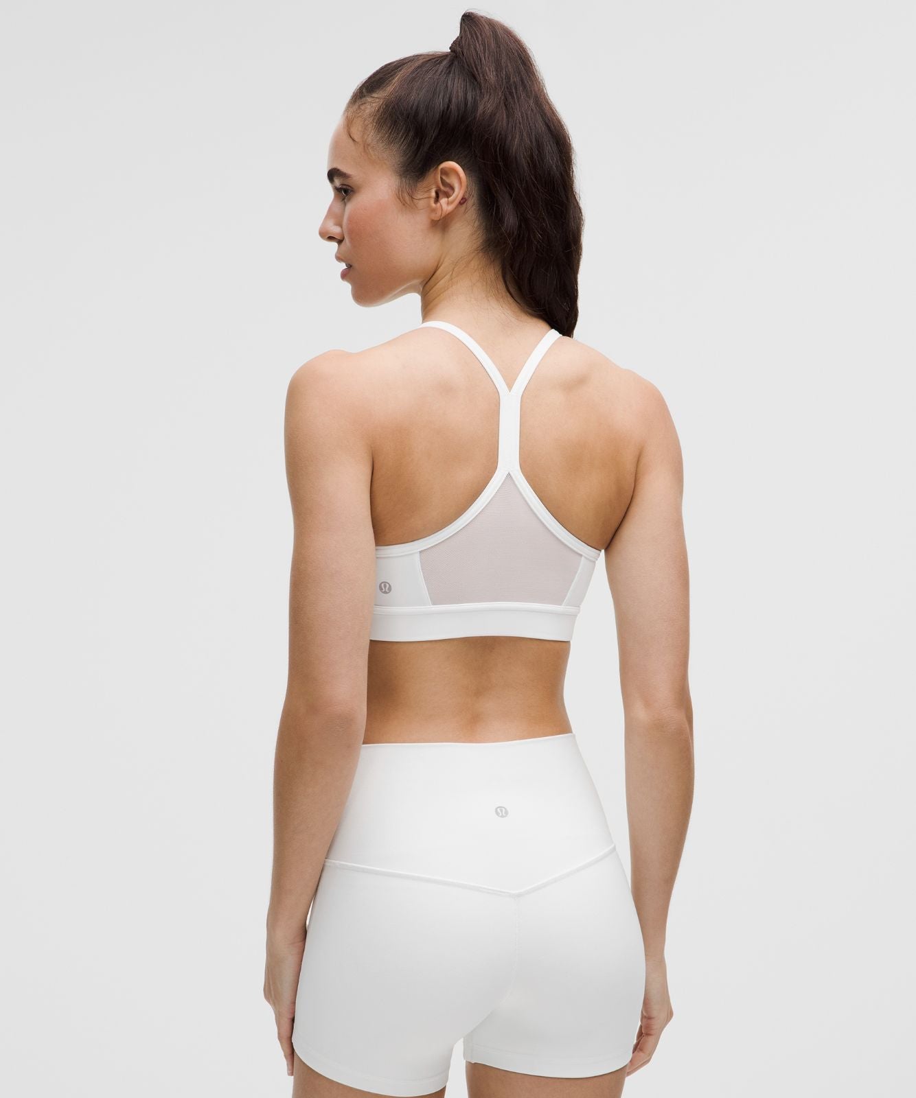Flow Y Mid-Support Bra *B/C Cup White