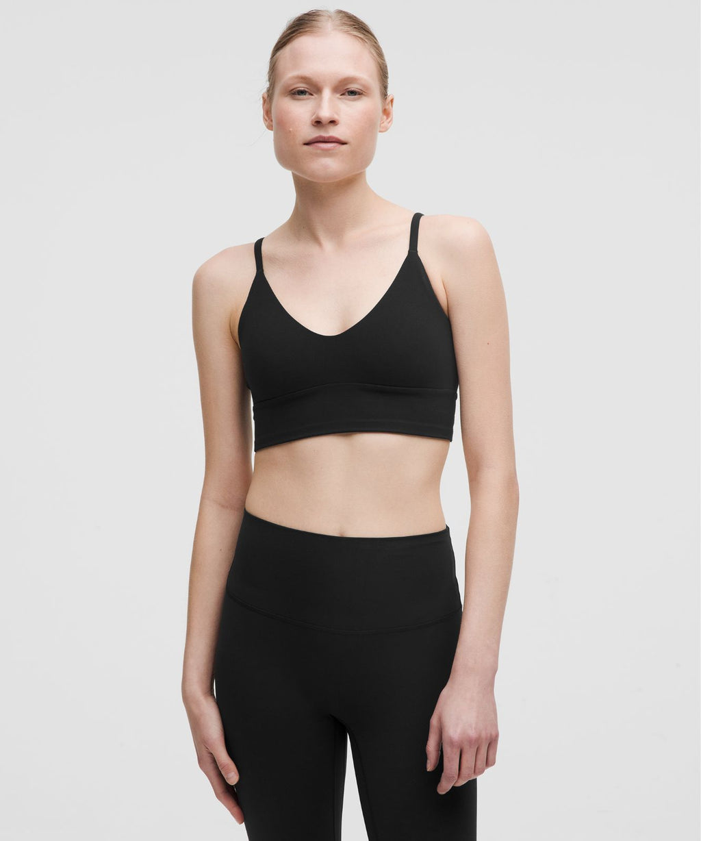 lululemon Focuser Scoop-Neck Bra Nulu *Light Support, A/B Cup Black
