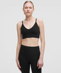lululemon Focuser Scoop-Neck Bra Nulu *Light Support, A/B Cup Black