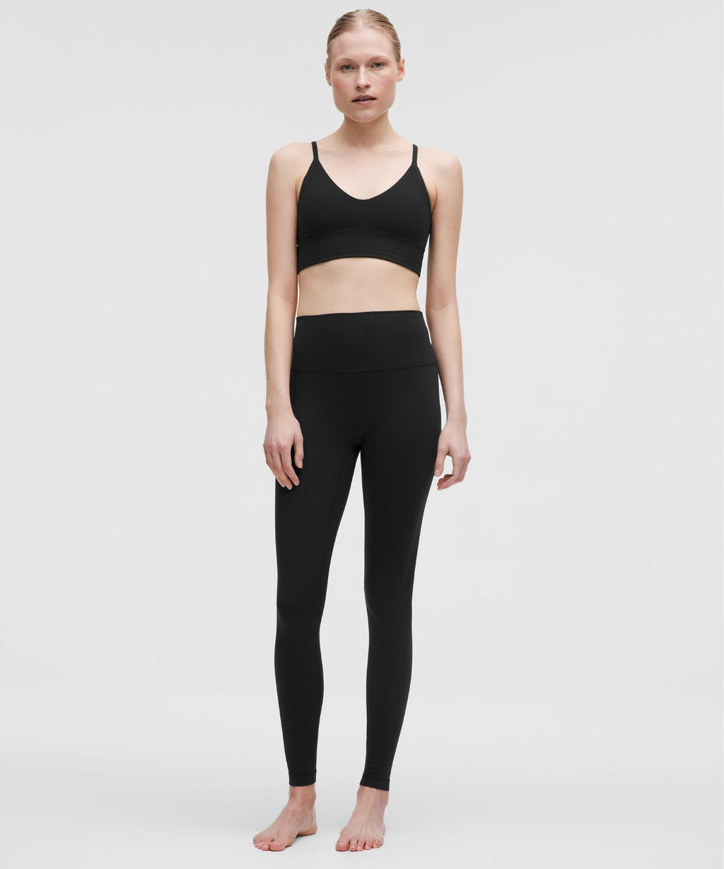 lululemon Focuser Scoop-Neck Bra Nulu *Light Support, A/B Cup Black