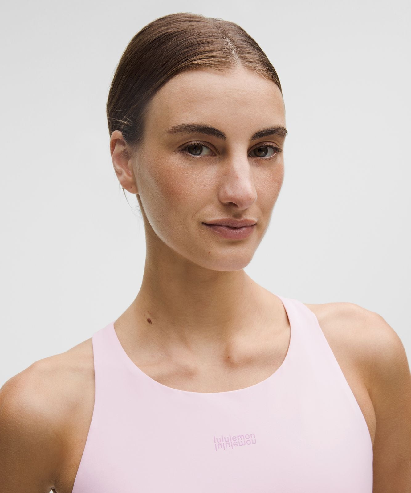 lululemon Energy High-Neck Longline Bra Evolve *Medium Support, B-D Cups Blissful Pink