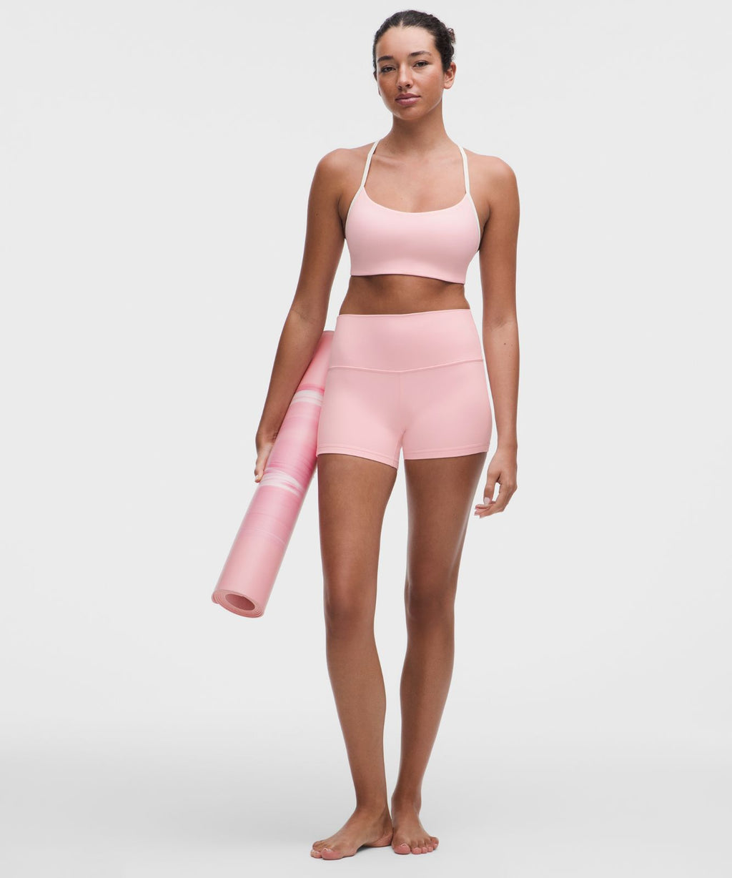Flow Y Bra Light Support, A/B Cup Evolve *Pop Strap Pink Pearl/Light Ivory