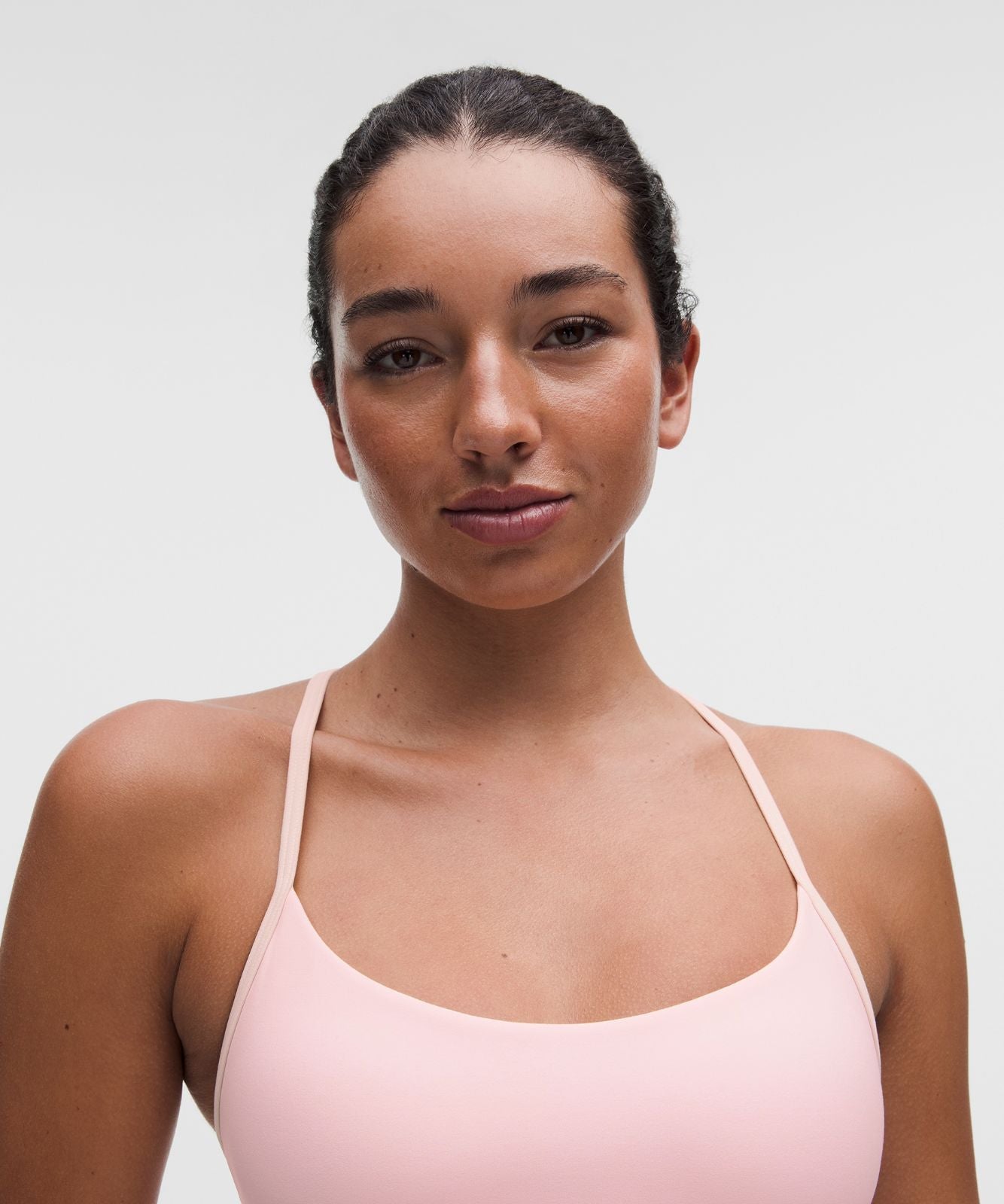 Flow Y Bra Light Support, A/B Cup Evolve *Pop Strap Pink Pearl/Light Ivory