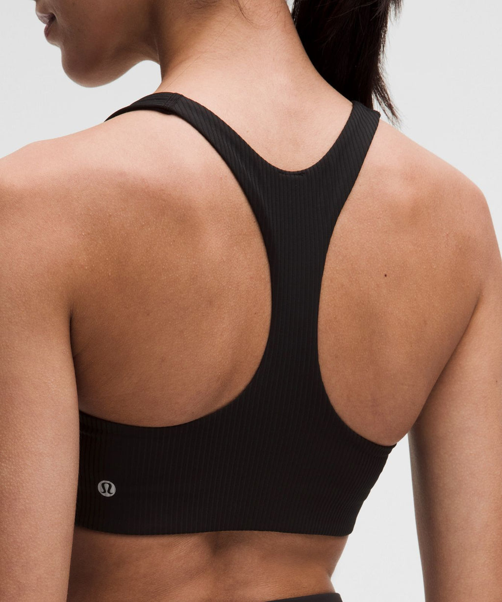 All-Time Hero Ribbed Sports Bra *Medium Support, B/C Cup Black