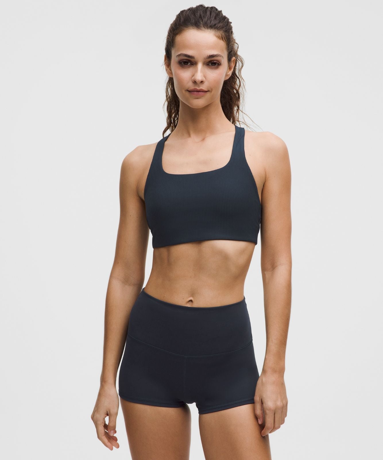 All-Time Hero Ribbed Sports Bra *Medium Support, B/C Cup True Navy