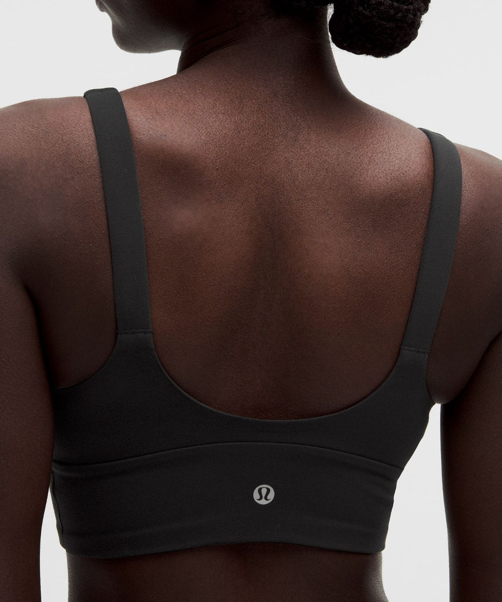 lululemon Focuser V-Neck Bra *Light Support, A/B Cup Black