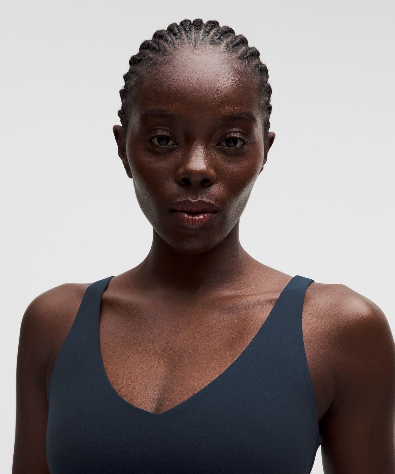 lululemon Focuser V-Neck Bra *Light Support, A/B Cup True Navy