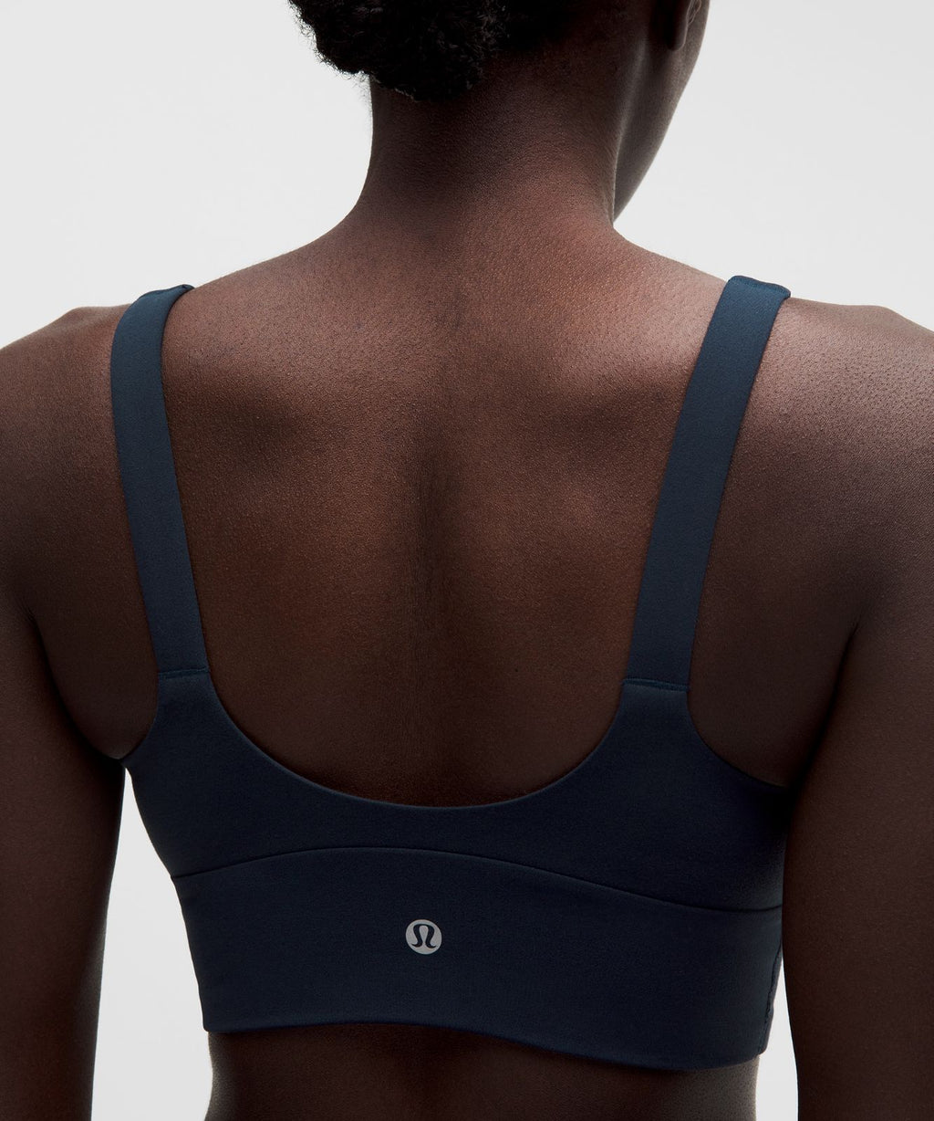 lululemon Focuser V-Neck Bra *Light Support, A/B Cup True Navy
