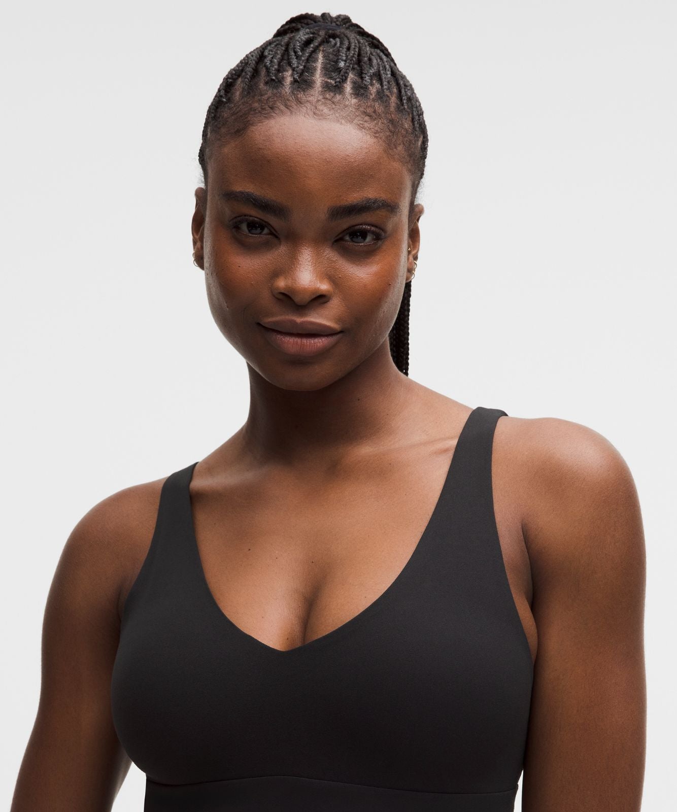 lululemon Focuser V-Neck Bra *Light Support, C/D Cup Black