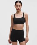 FlexyFlex Squareneck Yoga Bra *Light Support, A-C Cups Black