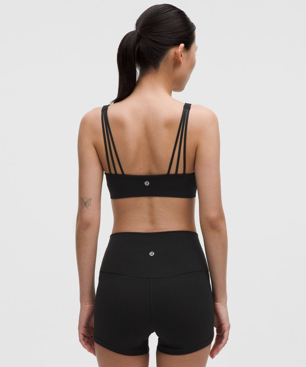 FlexyFlex Squareneck Yoga Bra *Light Support, A-C Cups Black