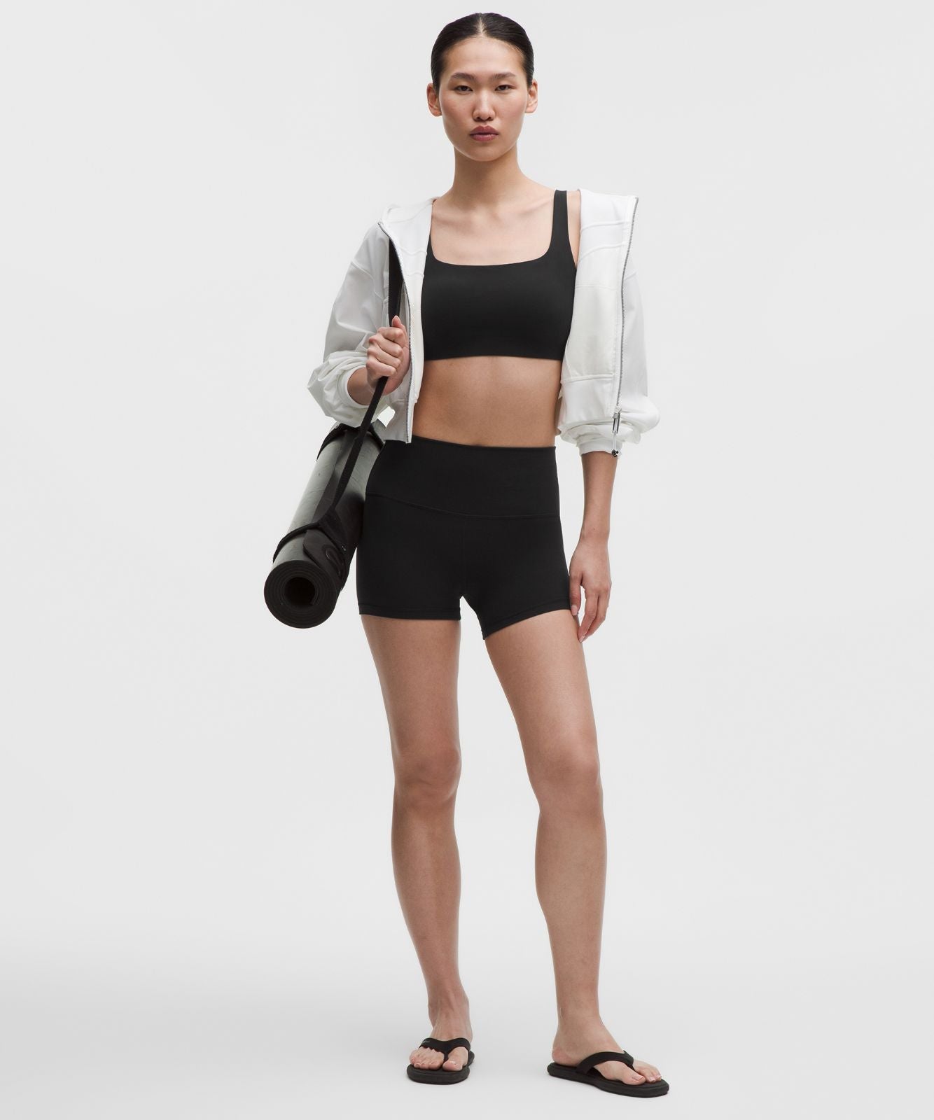 FlexyFlex Squareneck Yoga Bra *Light Support, A-C Cups Black