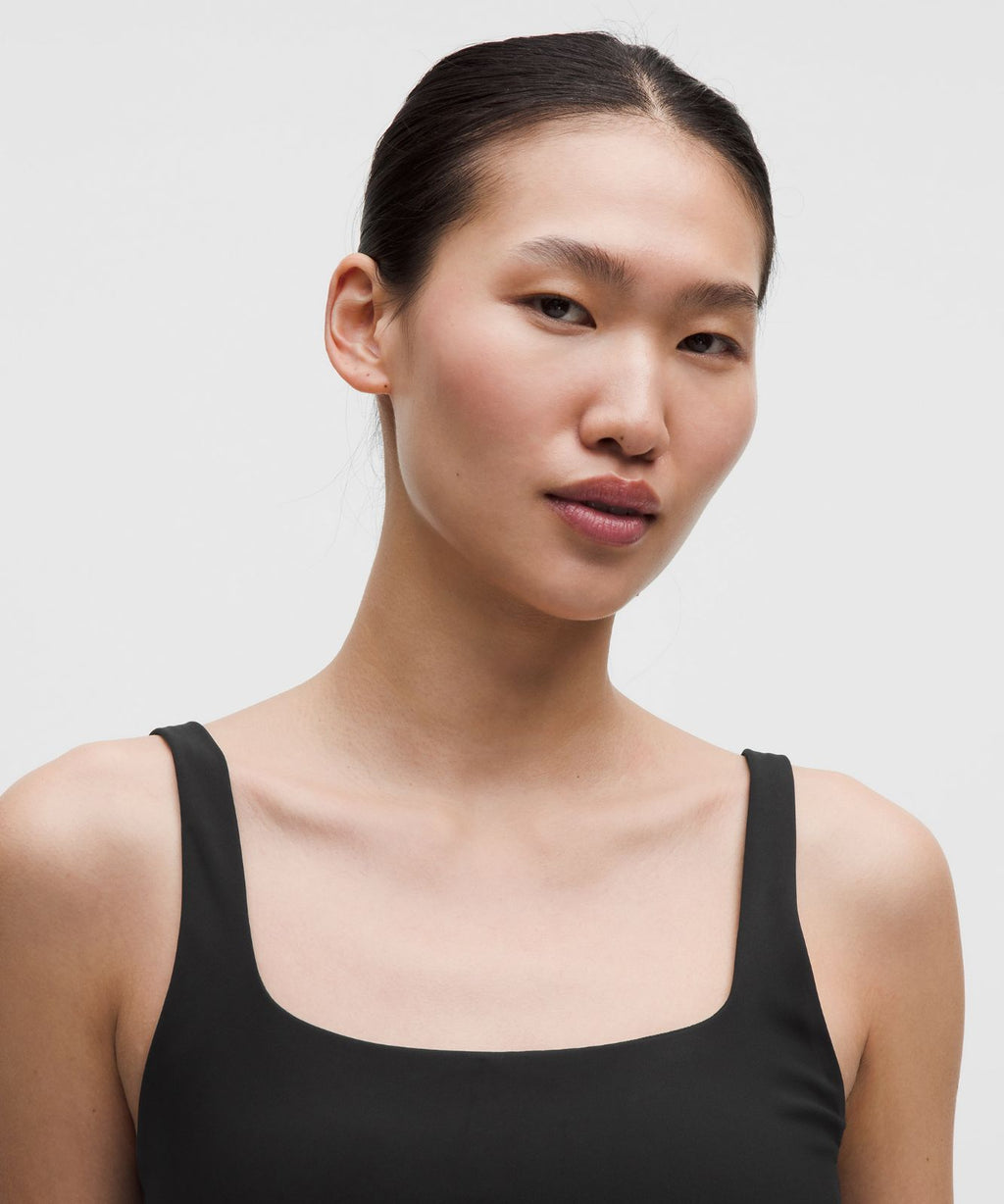 FlexyFlex Squareneck Yoga Bra *Light Support, A-C Cups Black