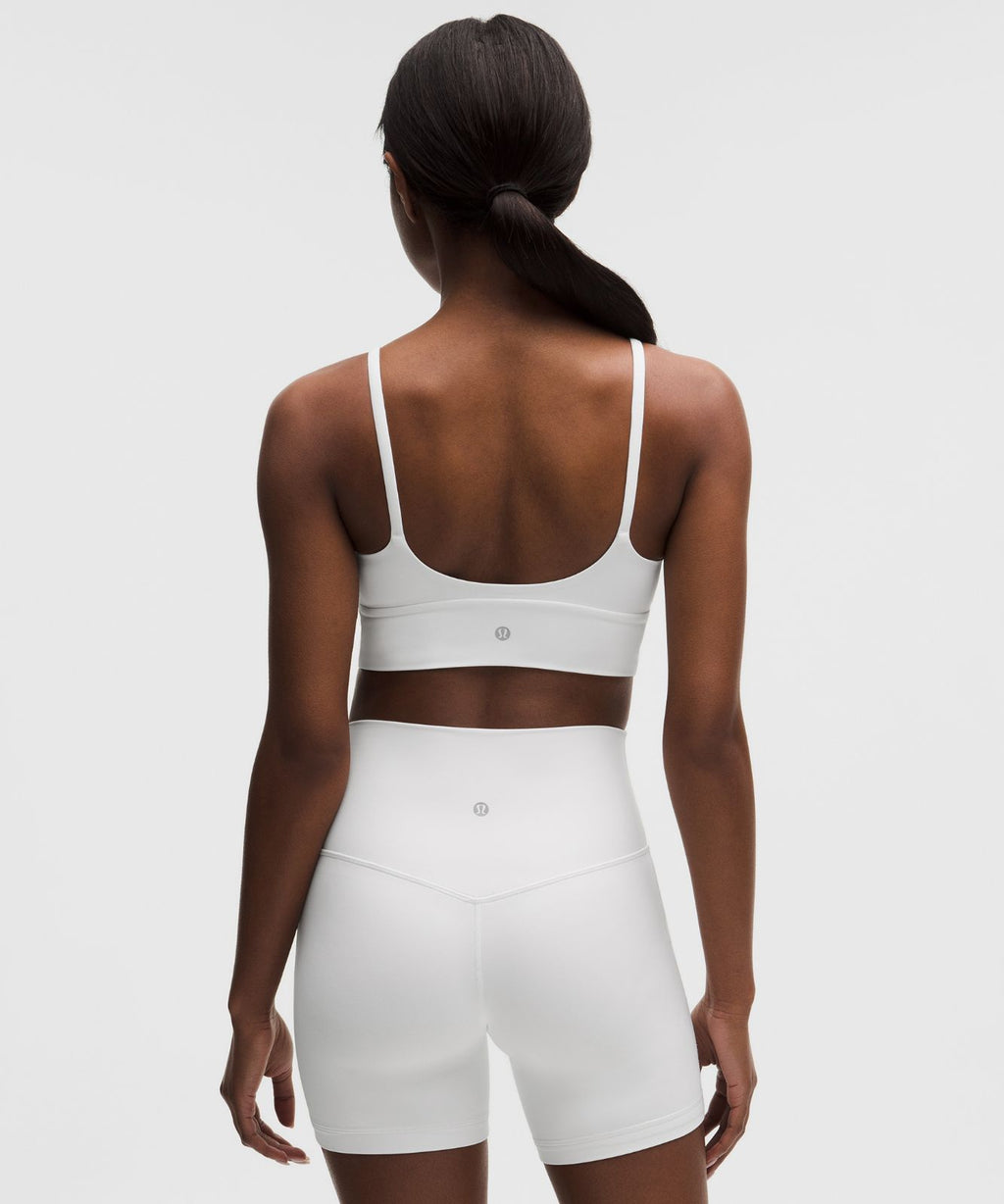 lululemon Focuser High-Neck Bra *Light Support, A/B Cup White