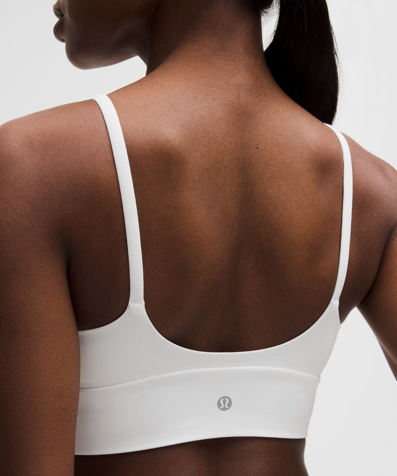 lululemon Focuser High-Neck Bra *Light Support, A/B Cup White