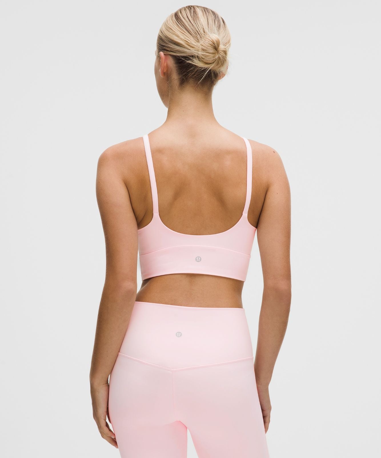 lululemon Focuser High-Neck Bra *Light Support, C/D Cup Pink Pearl