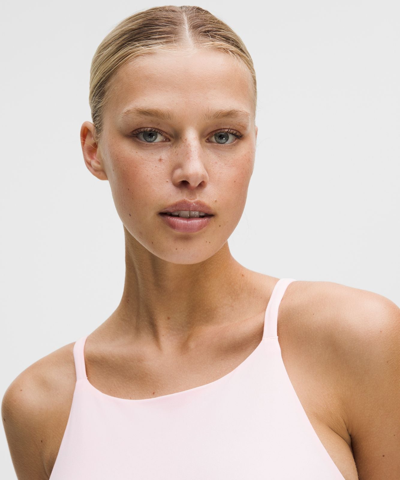 lululemon Focuser High-Neck Bra *Light Support, C/D Cup Pink Pearl
