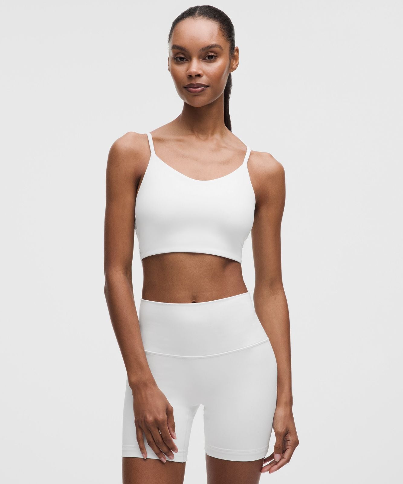 Bend This Cami Spaghetti-Strap Bra *Light Support, A–C Cups White