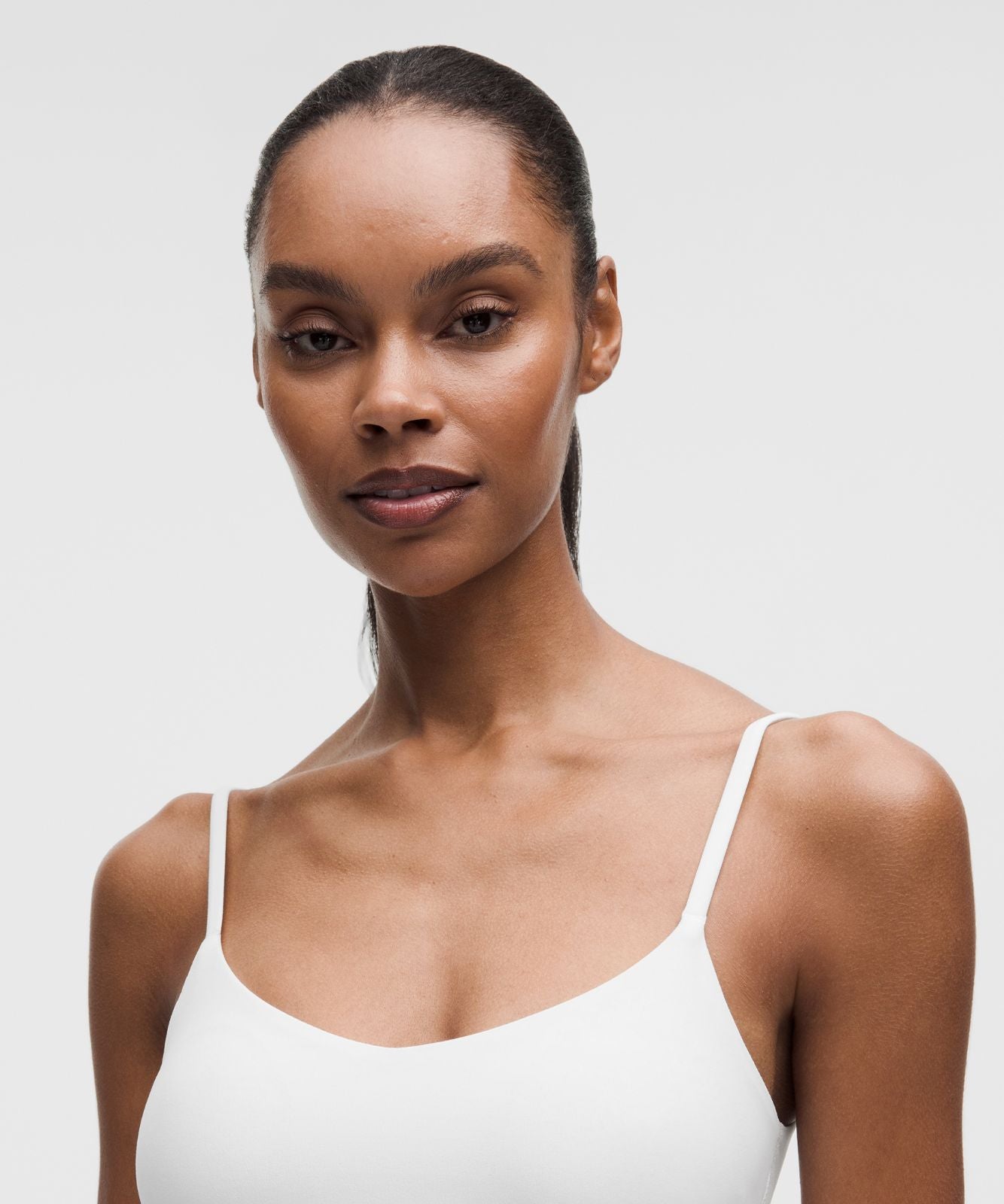 Bend This Cami Spaghetti-Strap Bra *Light Support, A–C Cups White