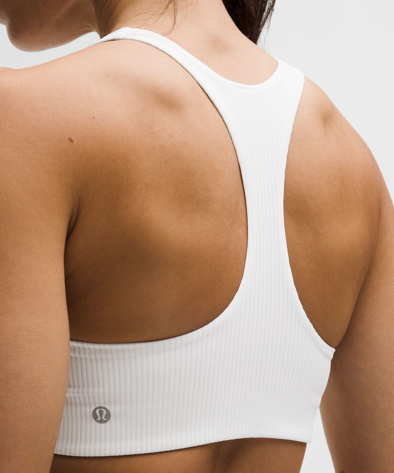 All-Time Hero Ribbed Sports Bra *Medium Support, B/C Cup White
