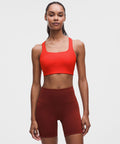 All-Time Hero Ribbed Sports Bra *Medium Support, B/C Cup Cherry Ember