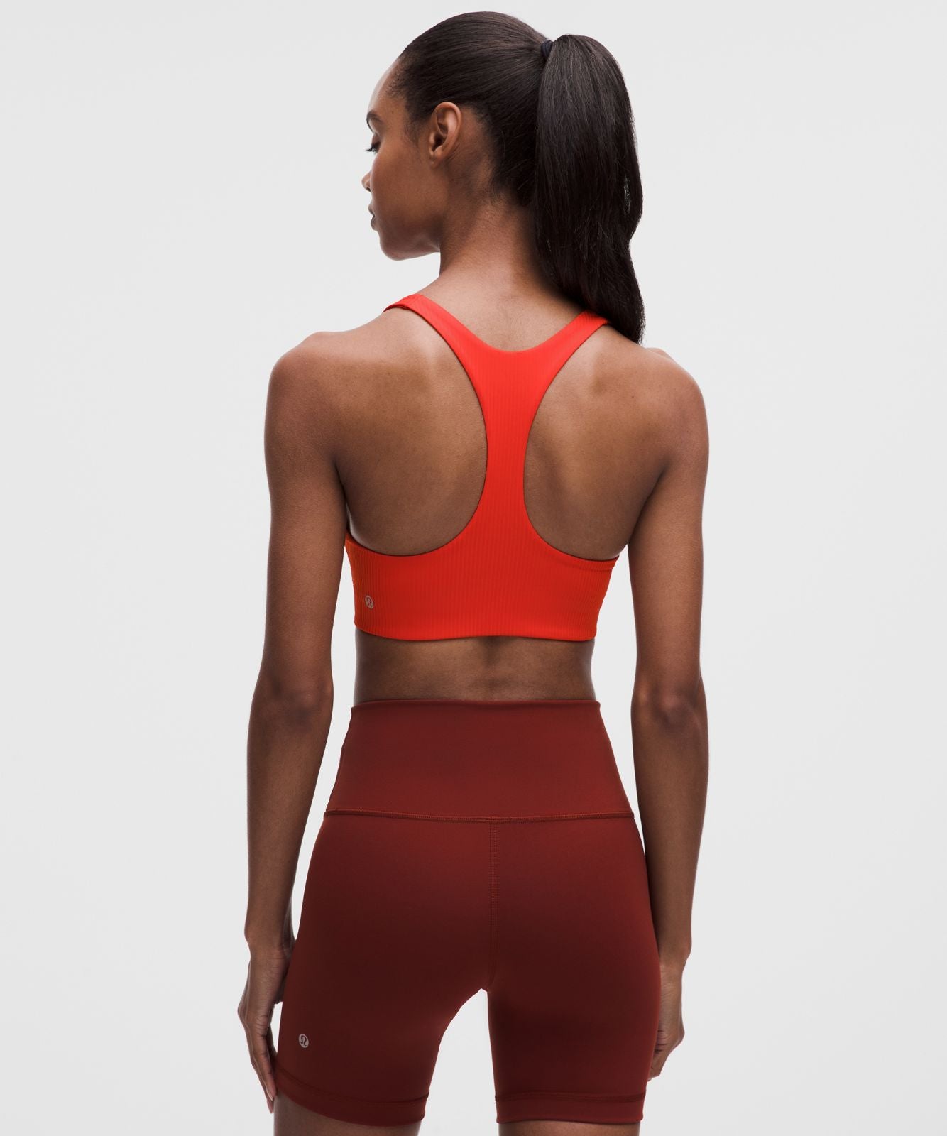 All-Time Hero Ribbed Sports Bra *Medium Support, B/C Cup Cherry Ember