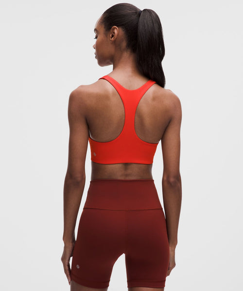 All-Time Hero Ribbed Sports Bra *Medium Support, B/C Cup Cherry Ember