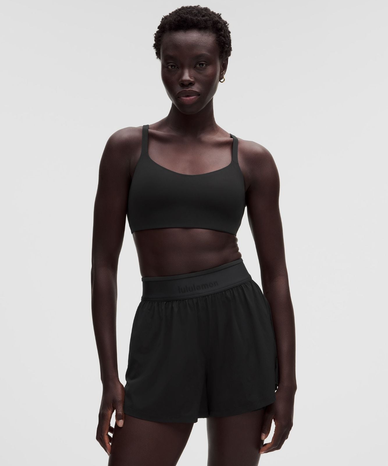 lululemon LightLift Open-Back Bra *Light Support, B/C Cup Black