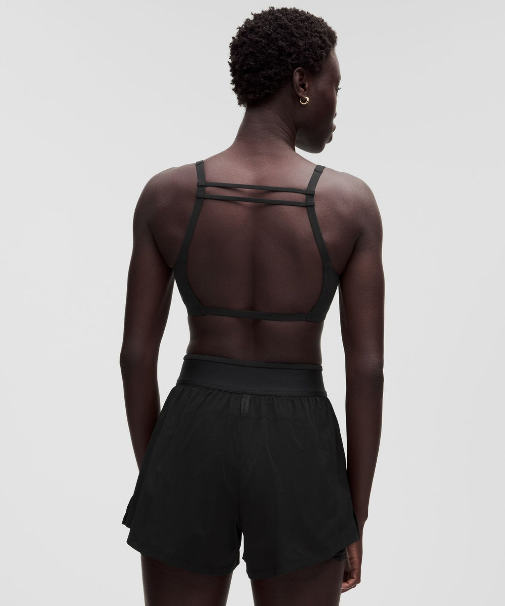lululemon LightLift Open-Back Bra *Light Support, B/C Cup Black