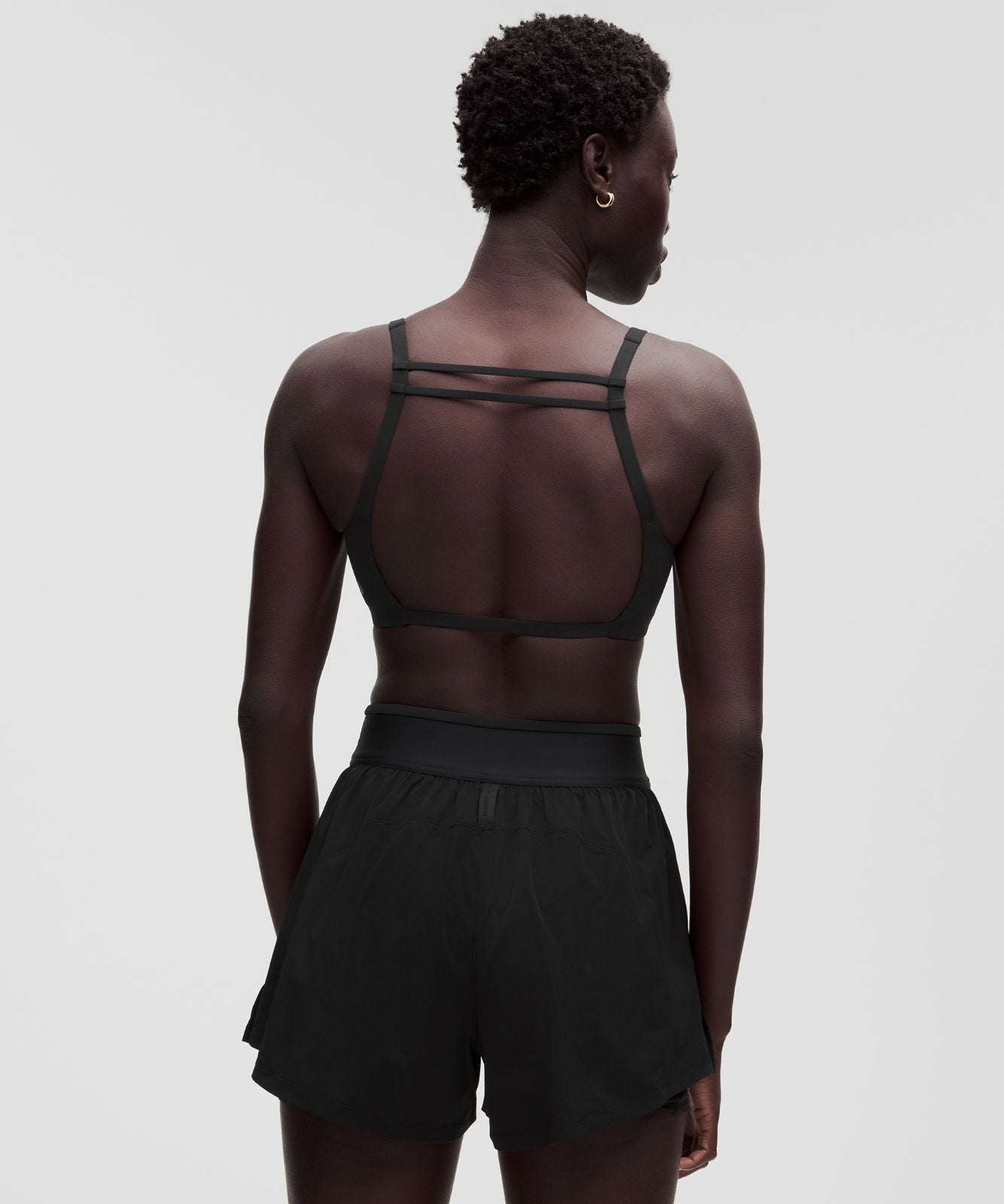 lululemon LightLift Open-Back Bra *Light Support, B/C Cup Black