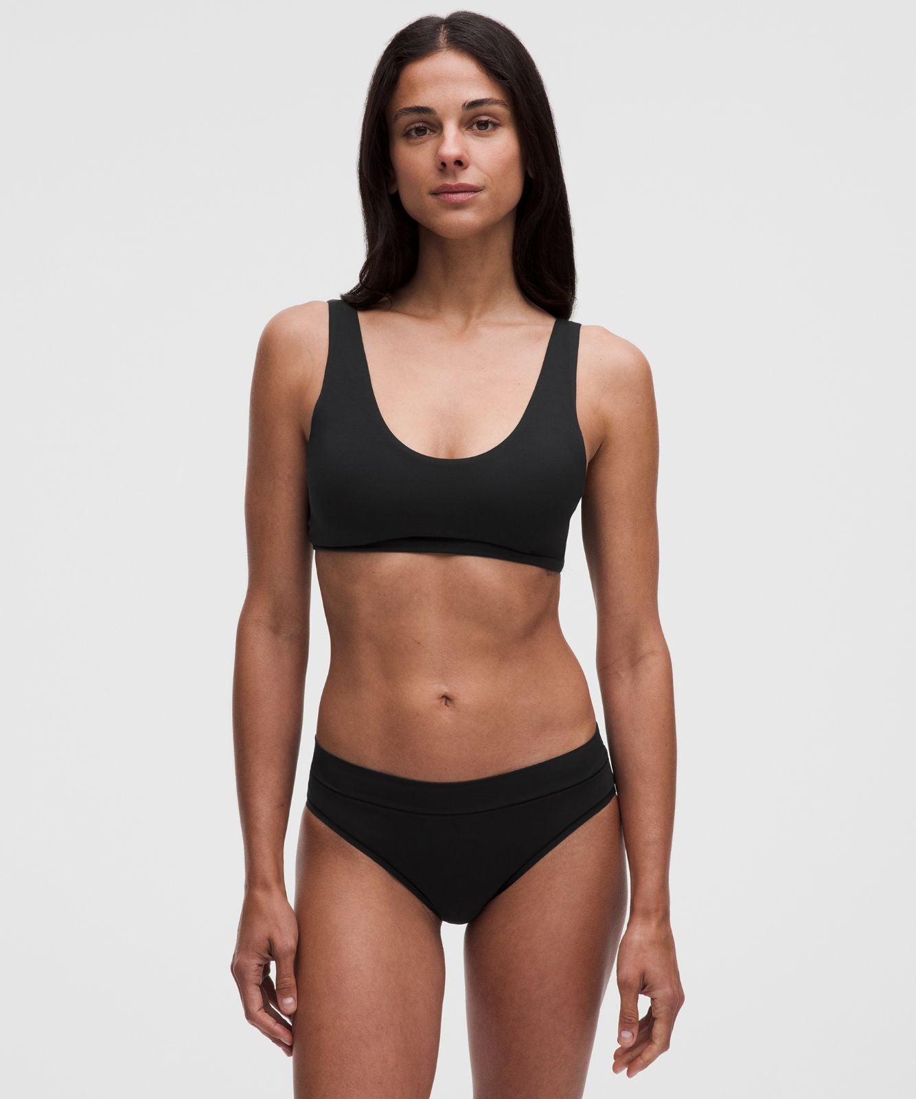 UnderEase Scoop-Neck Bralette A-C Cups *Wordmark Black