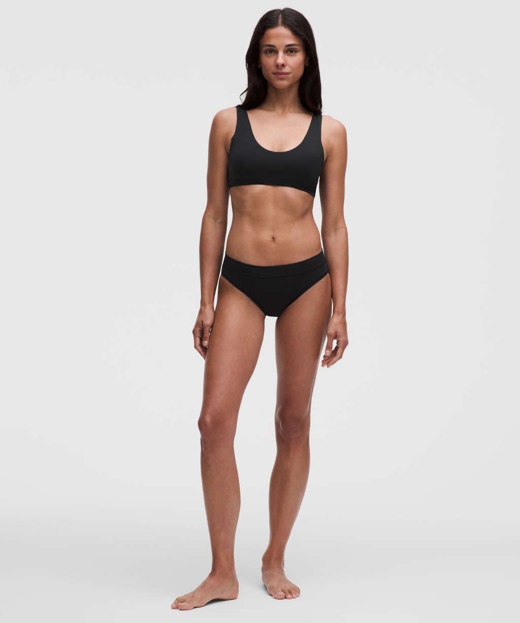 UnderEase Scoop-Neck Bralette A-C Cups *Wordmark Black
