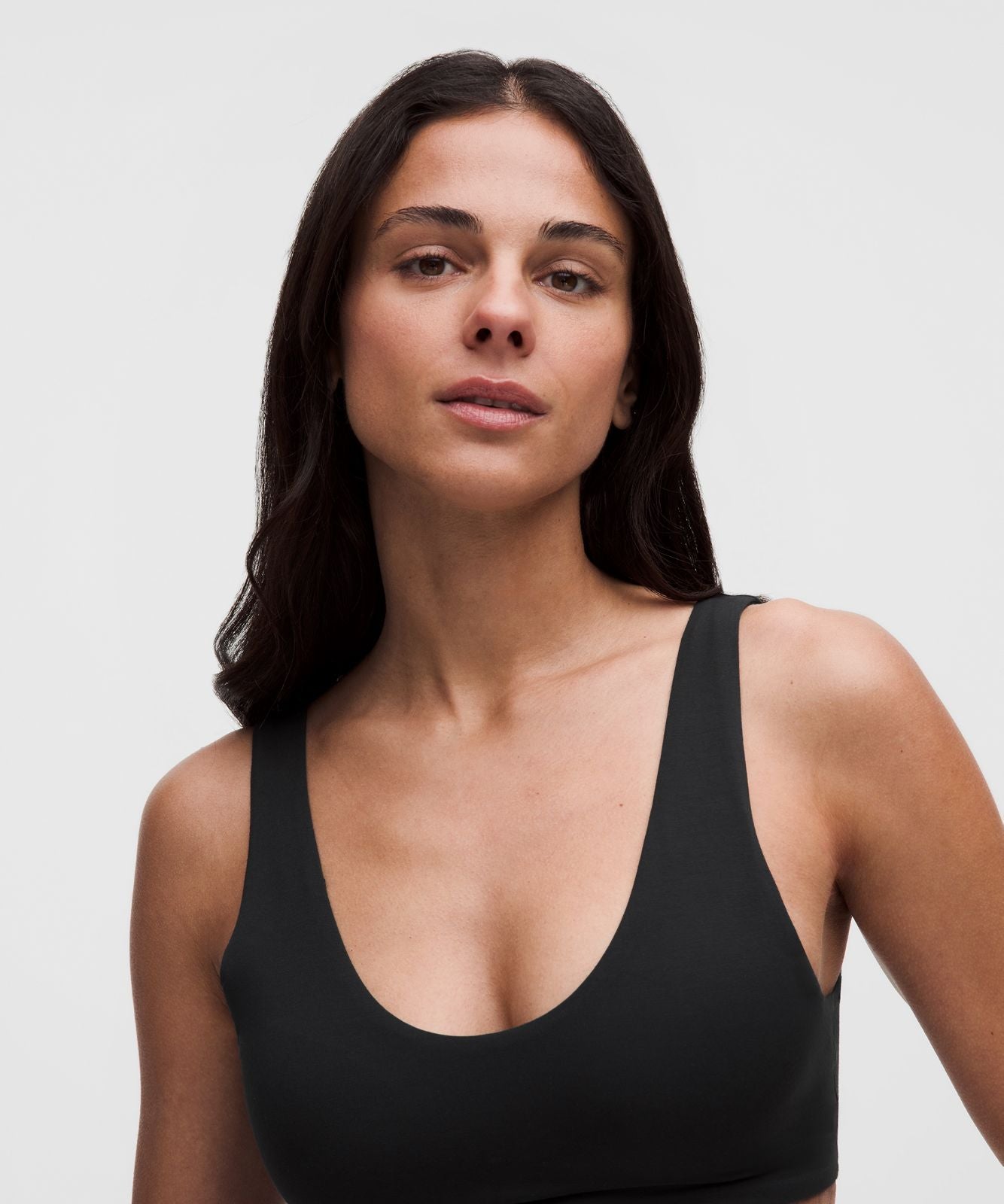 UnderEase Scoop-Neck Bralette A-C Cups *Wordmark Black